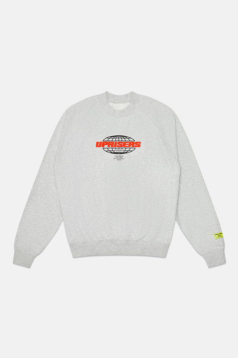 *imperfect* Uprisers.World Original Grey Crewneck Sweatshirt