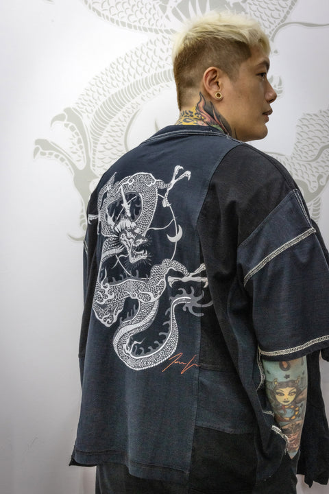 UPRISERS x Josh Lin Upcycled Reversible Dragon T-Shirt