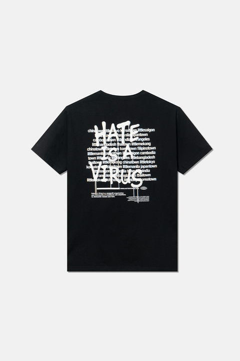 #HATEISAVIRUS Black Tee - UPRISERS®