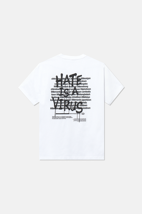 #HATEISAVIRUS White Tee