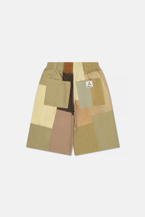UPRS Wide Leg Tan Denim Jorts