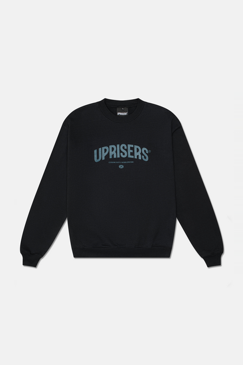 UPRISERS LA Camo Vintage Black Crewneck