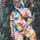 Gaia Tie Dye Multi Color French Terry Hoodie + Sweat Pants