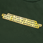 Tway x UPRISERS Stand Up Forest Green Unisex Tee 'How Are You Gonna Make Fun of My Language But Can Only Speak One?' Print