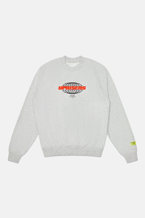 Uprisers.World Original Grey Crewneck Sweatshirt - WEAREUPRISERS
