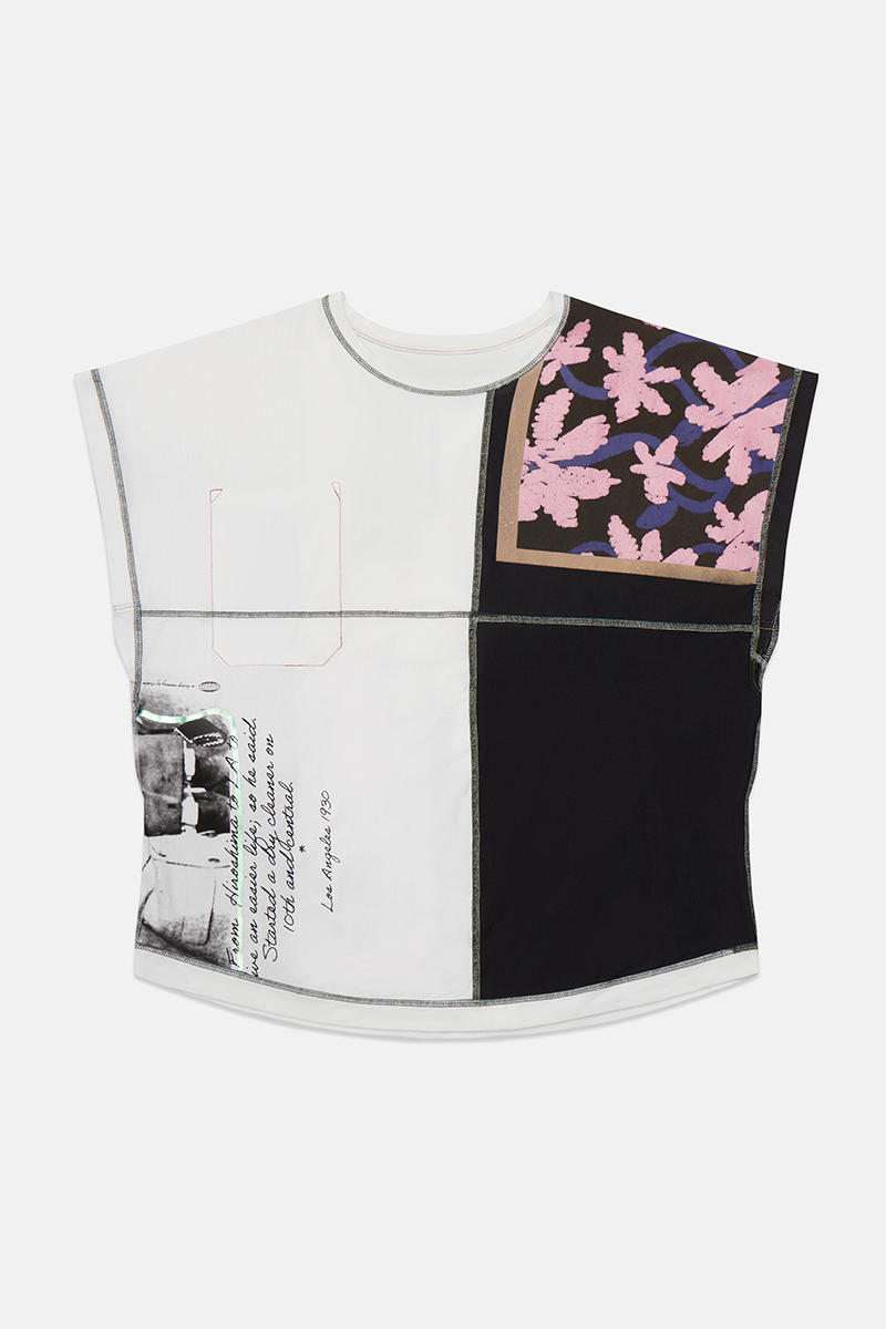 TEE2.0! Upcycled Reversible Cut And Sew White Tee - WEAREUPRISERS