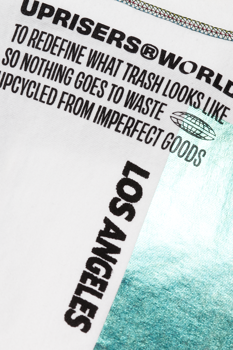 TEE2.0! Upcycled Reversible Cut And Sew White Tee - WEAREUPRISERS