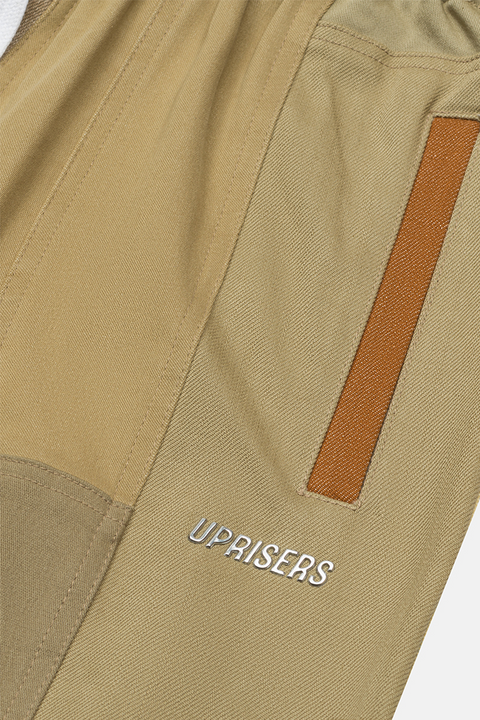 UPRISERS Upcycled Wide Leg Tan Denim Jorts