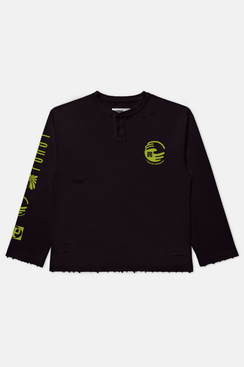 UPRS Black Thermal Long Sleeve T-Shirt