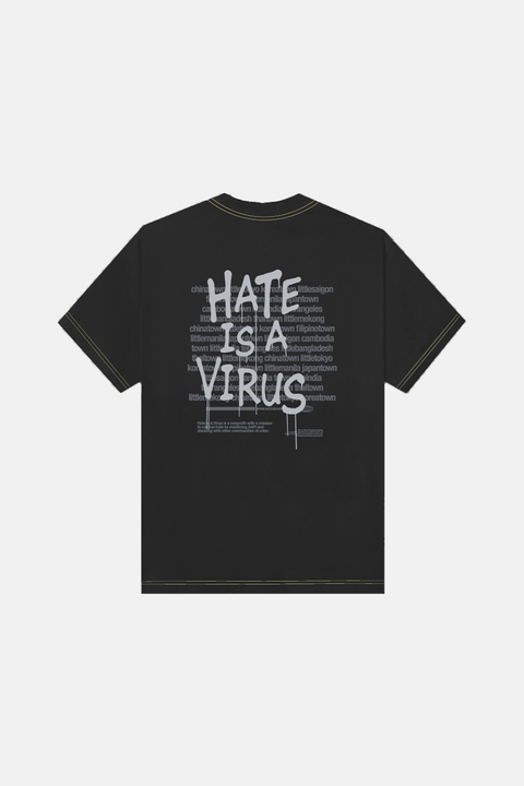 #HATEISAVIRUS Black Washed Tee