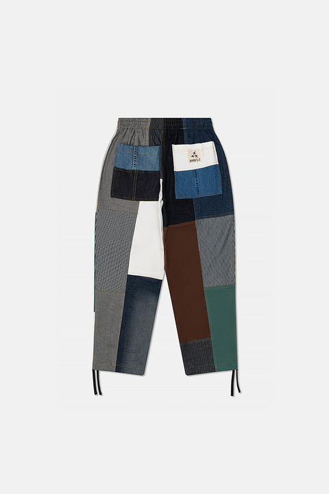 UPRISERS Upcycled Color Block Denim Pants