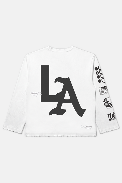 UPRS White Thermal Long Sleeve T-Shirt