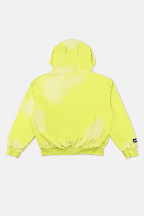 UPRS Green Distressed Full Zip Hoodie