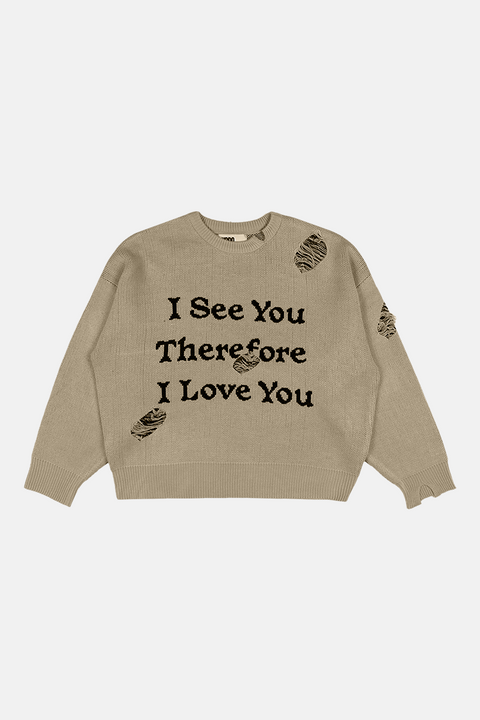 UPRS I See You Jacquard Sweater