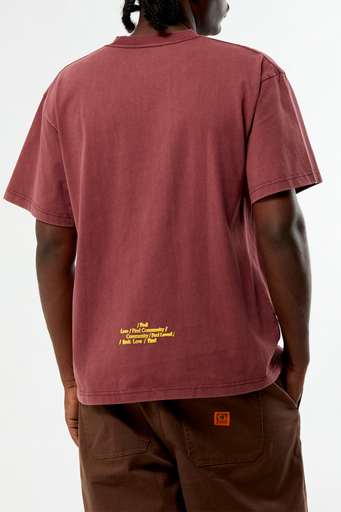 UPRISERS Burgundy Warped Dream T-Shirt