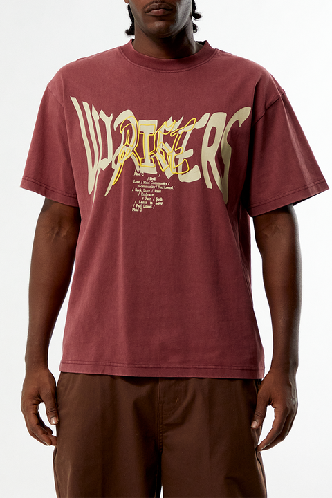 UPRISERS Burgundy Warped Dream T-Shirt