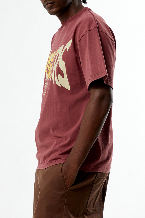 UPRISERS Burgundy Warped Dream T-Shirt