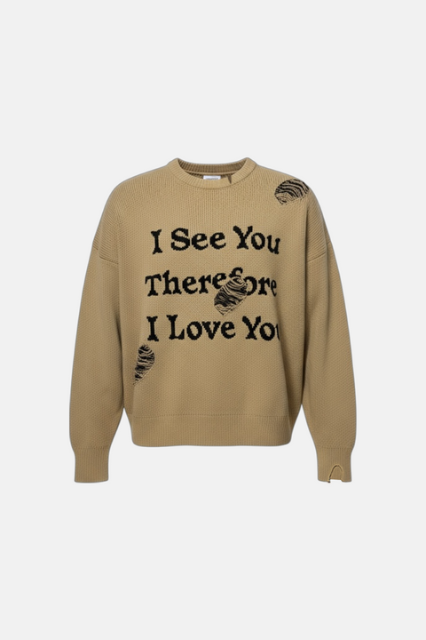 UPRS I See You Jacquard Sweater