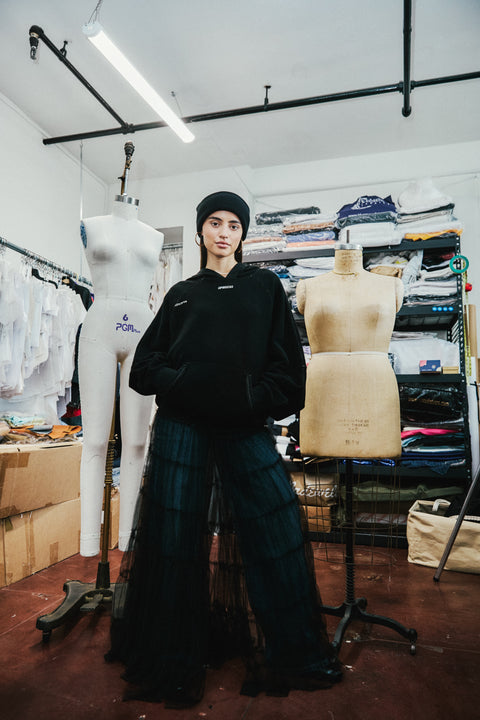 UPRISERS Upcycled French Terry Oversized Hoodie