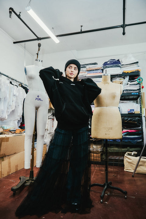 UPRISERS Upcycled French Terry Oversized Hoodie