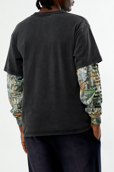 UPRISERS Warped Dream 2Fer Long Sleeve T-Shirt