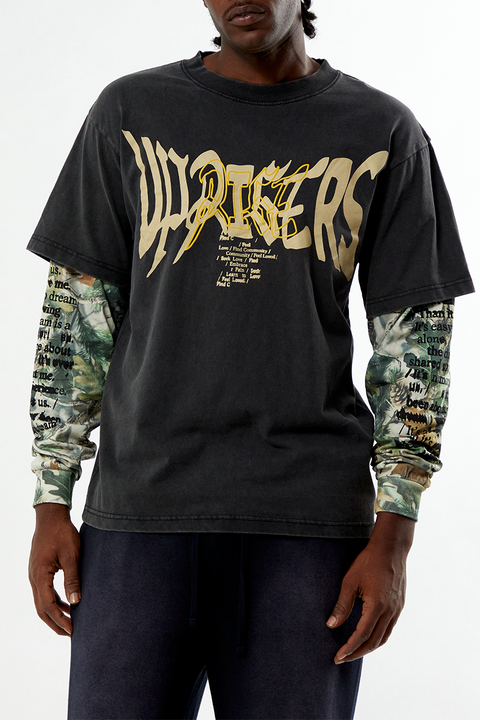 UPRISERS Warped Dream 2Fer Long Sleeve T-Shirt
