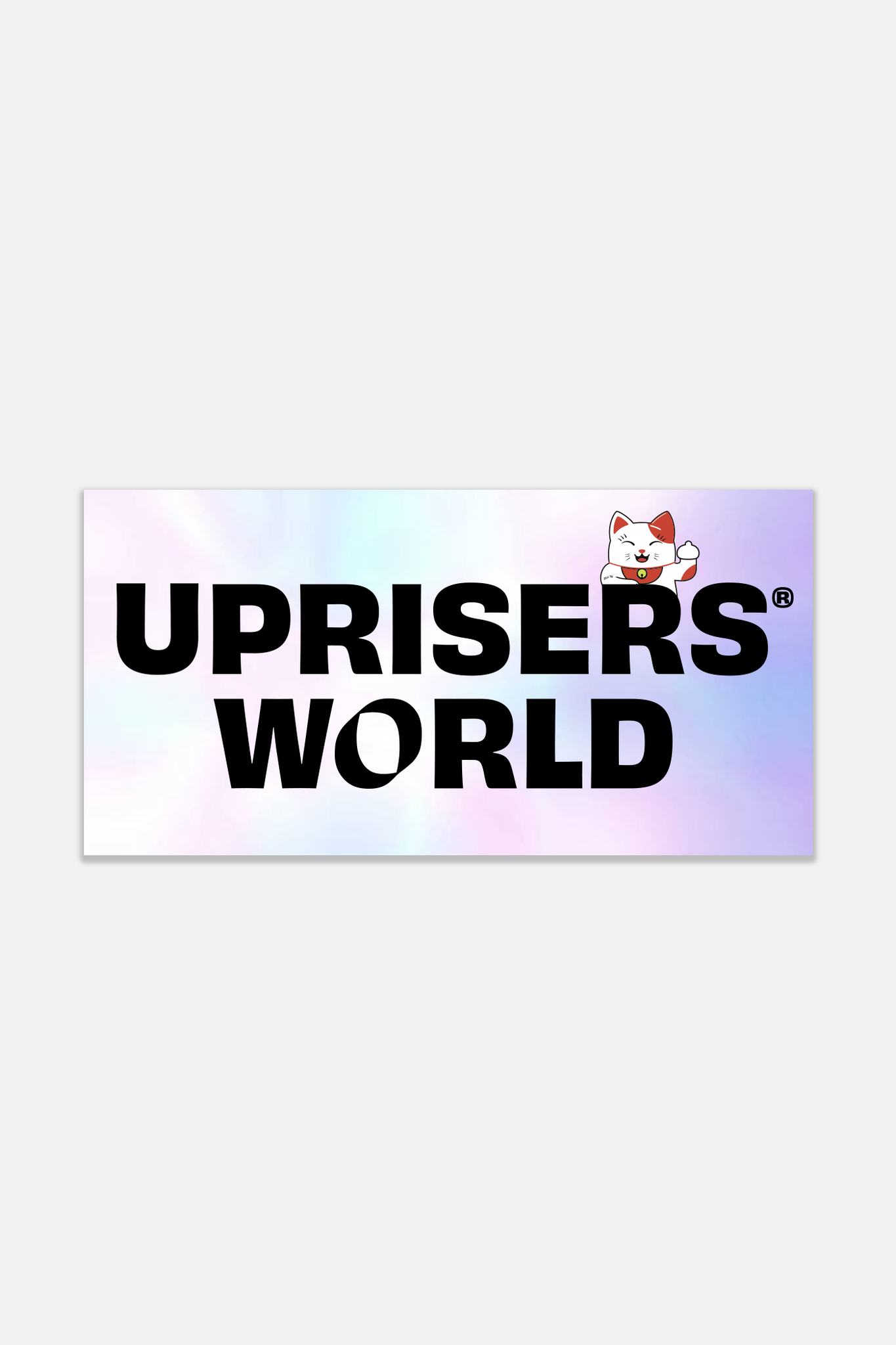 Uprisers.World Lucky Cat Holographic Sticker - WEAREUPRISERS