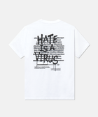 Hate is a Virus White Original Tee Hate Is A Virus back print