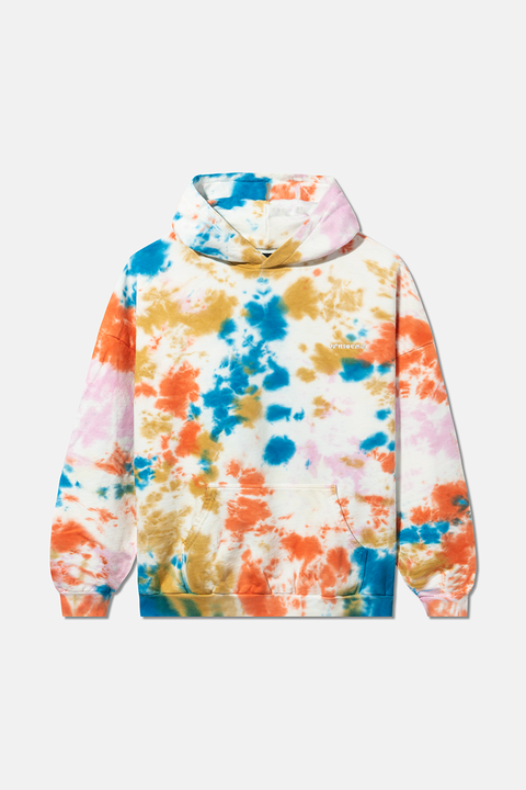 Imperfect Gaia Tie Dye Multi Color French Terry Hoodie