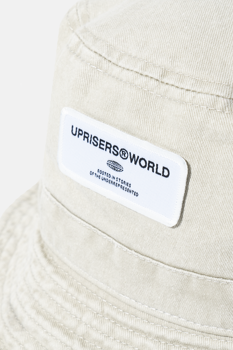 Uprisers.World Denim Bucket Hat Sand