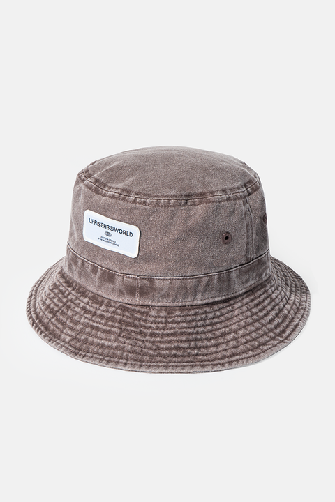 Uprisers.World Denim Bucket Hat Burnt Brown