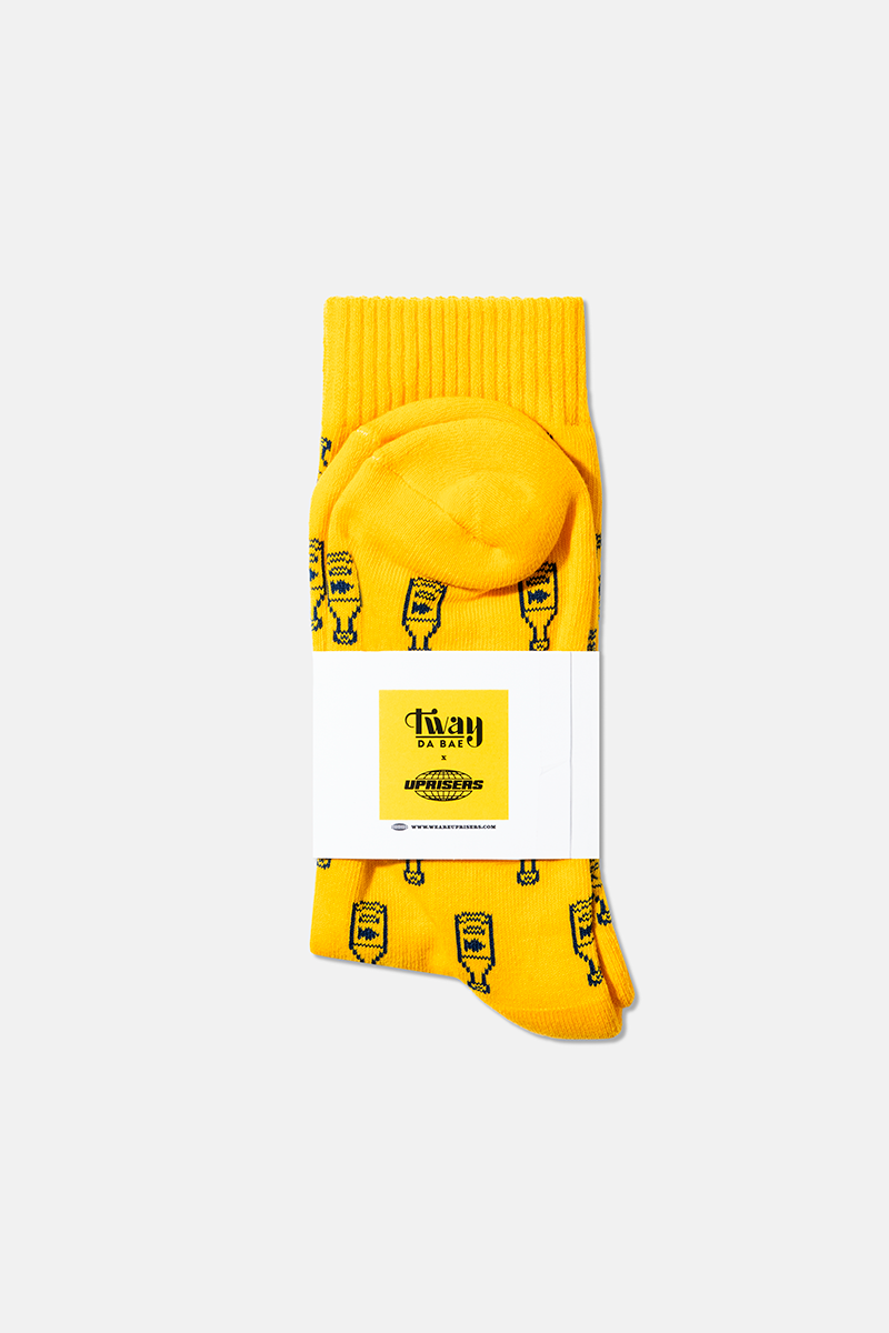 Tway x UPRISERS Yellow Fish Sauce Unisex Socks